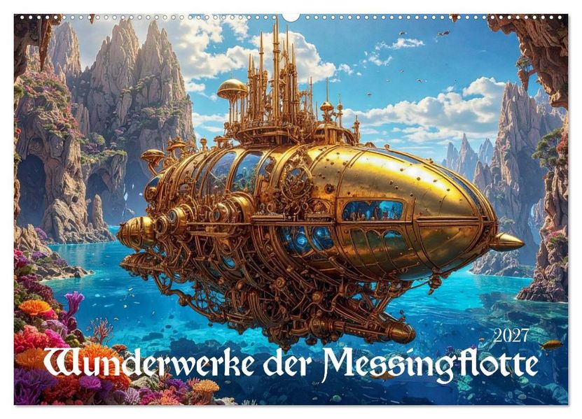 Wunderwerke der Messingflotte (Wandkalender 2027 DIN A2 quer) CALVENDO Monatskalender