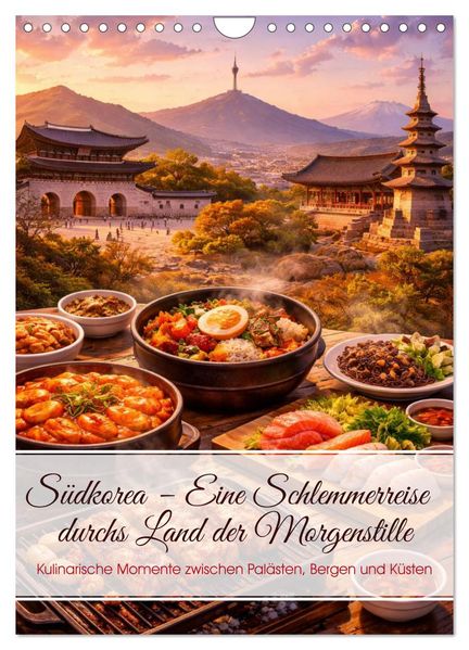 Südkorea - Eine Schlemmerreise durchs Land der Morgenstille (Wandkalender 2027 DIN A4 hoch) CALVENDO Monatskalender