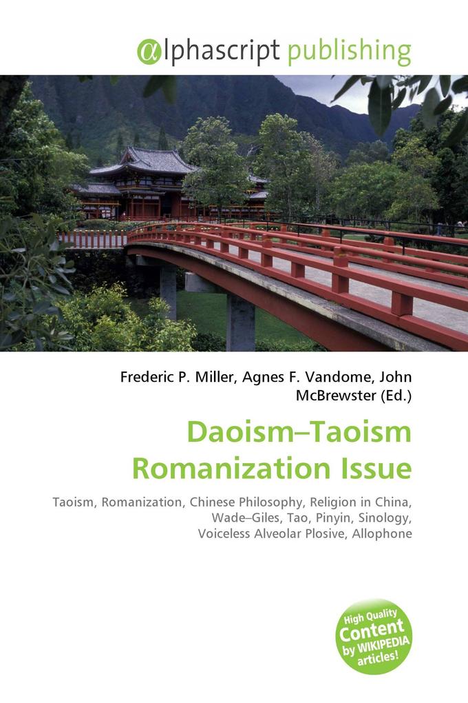 Daoism-Taoism Romanization Issue