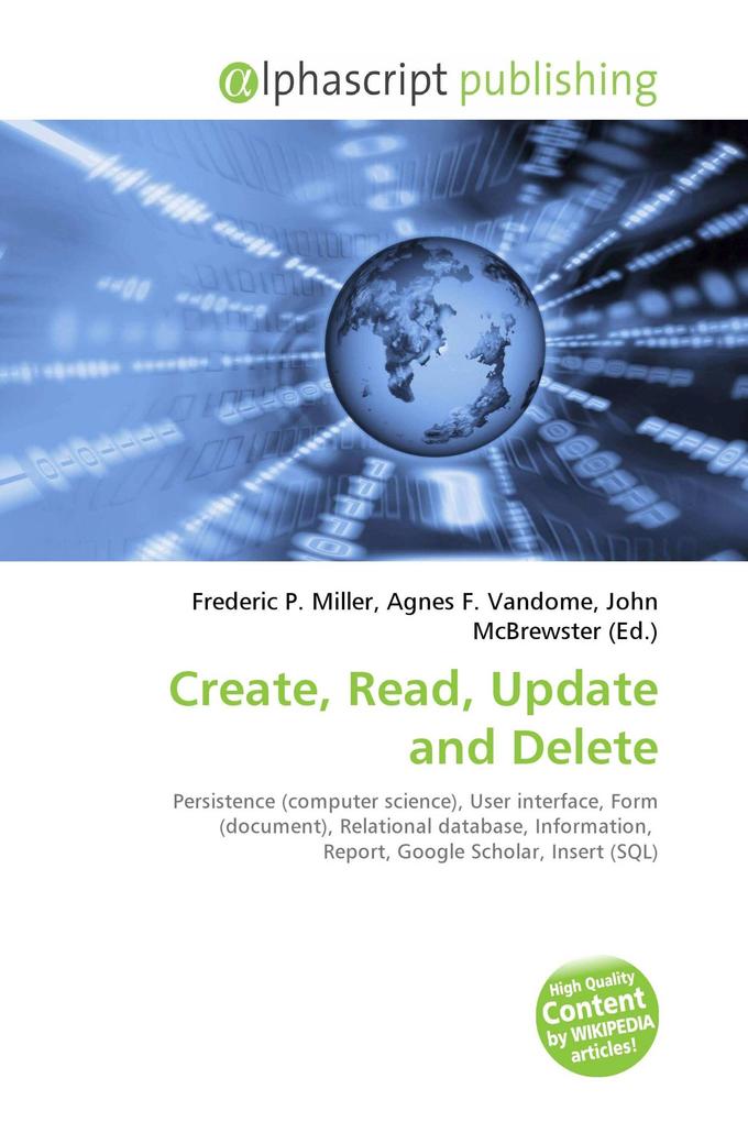 Create Read Update and Delete