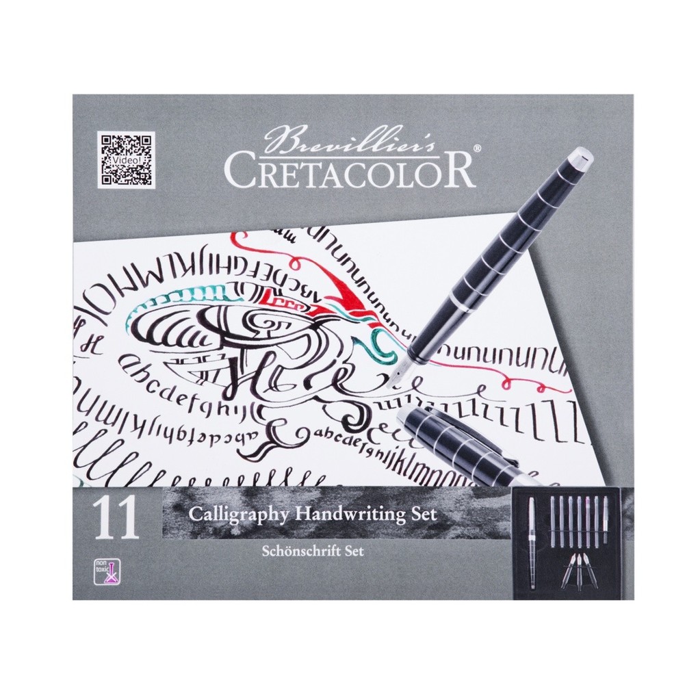 Cretacolor Künstlerstifte Kalligraphie Schreibset/Schönschrift 11er Set