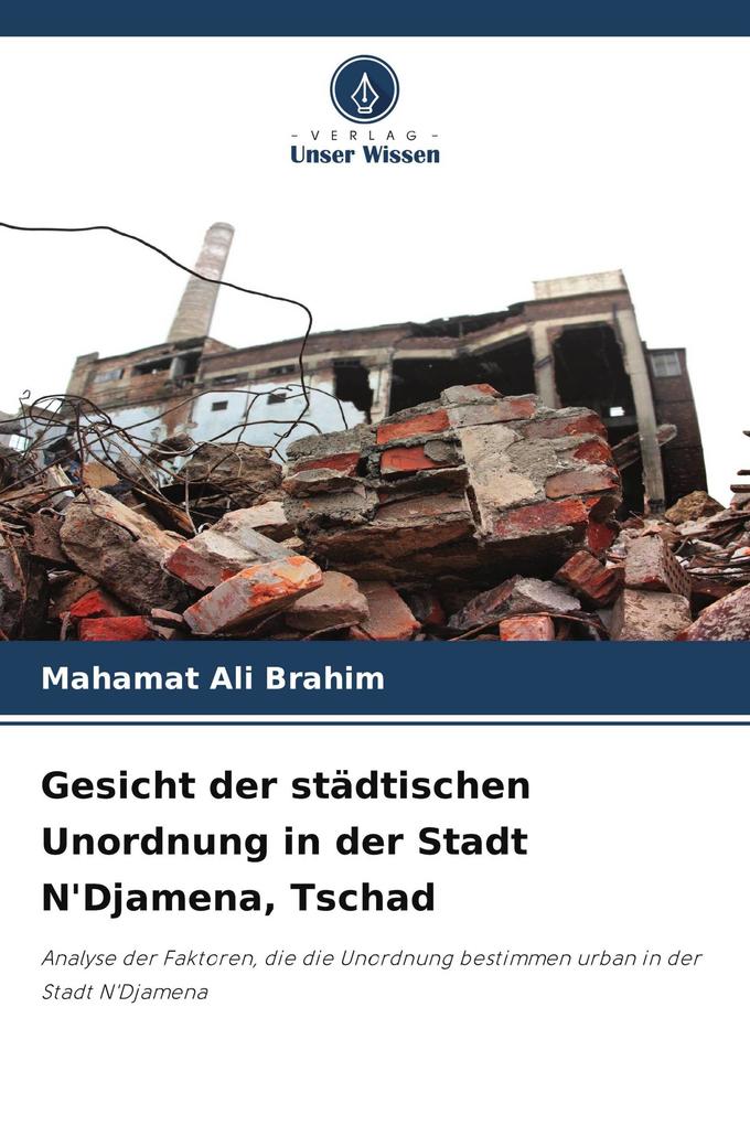Gesicht der städtischen Unordnung in der Stadt N'Djamena Tschad