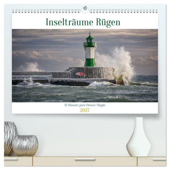 Inselträume Rügen - 12 Monate pure Ostsee-Magie (hochwertiger Premium Wandkalender 2027 DIN A2 quer) Kunstdruck in Hochglanz