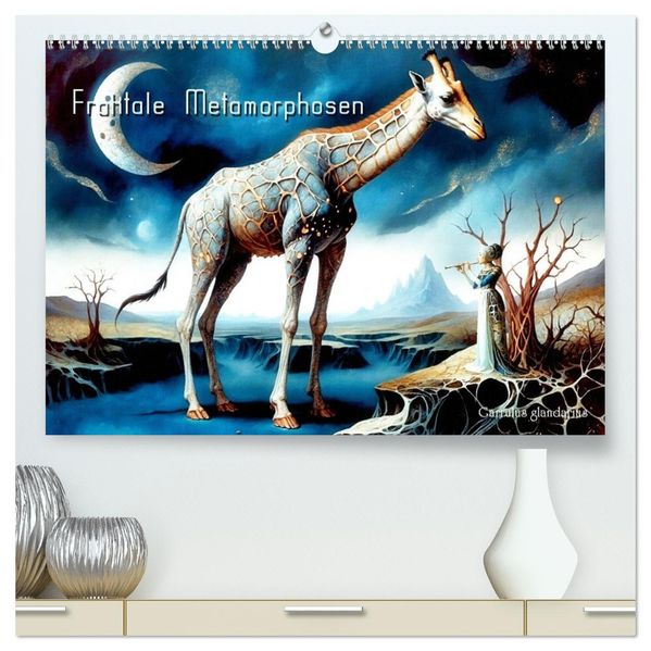 Fraktale Metamorphosen (hochwertiger Premium Wandkalender 2027 DIN A2 quer) Kunstdruck in Hochglanz