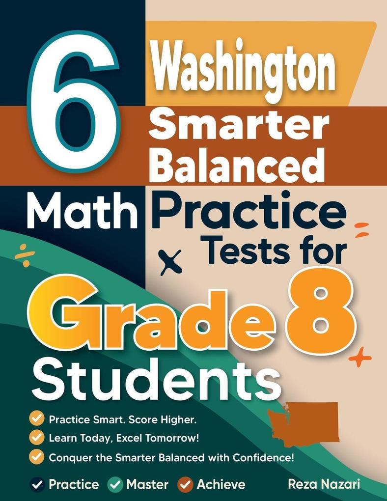 6 Washington Smarter Balanced Math Practice Tests for Grade 8 Students