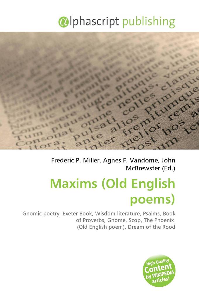 Maxims (Old English poems)