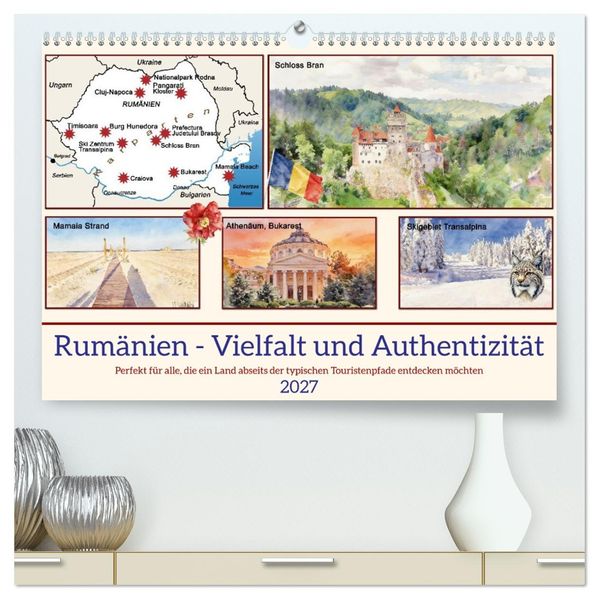 Rumänien - Vielfalt und Authentizität (hochwertiger Premium Wandkalender 2027 DIN A2 quer) Kunstdruck in Hochglanz