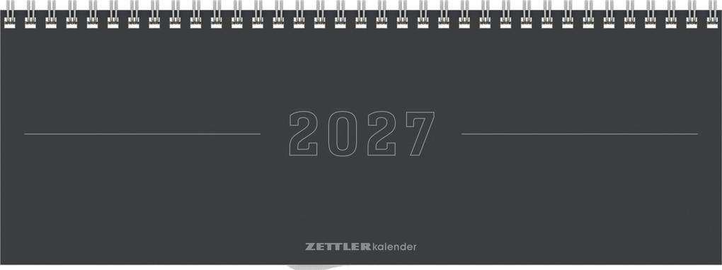 Tisch-Querkalender Papyrus Grau 2027