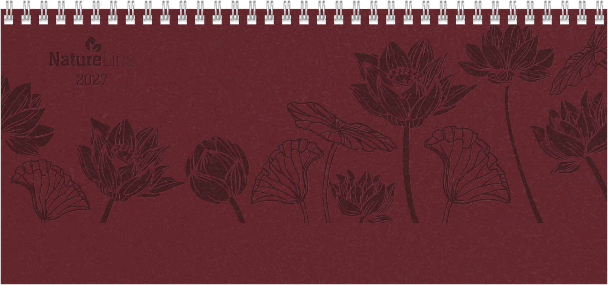 Tisch-Querkalender Nature Line Flower 2027