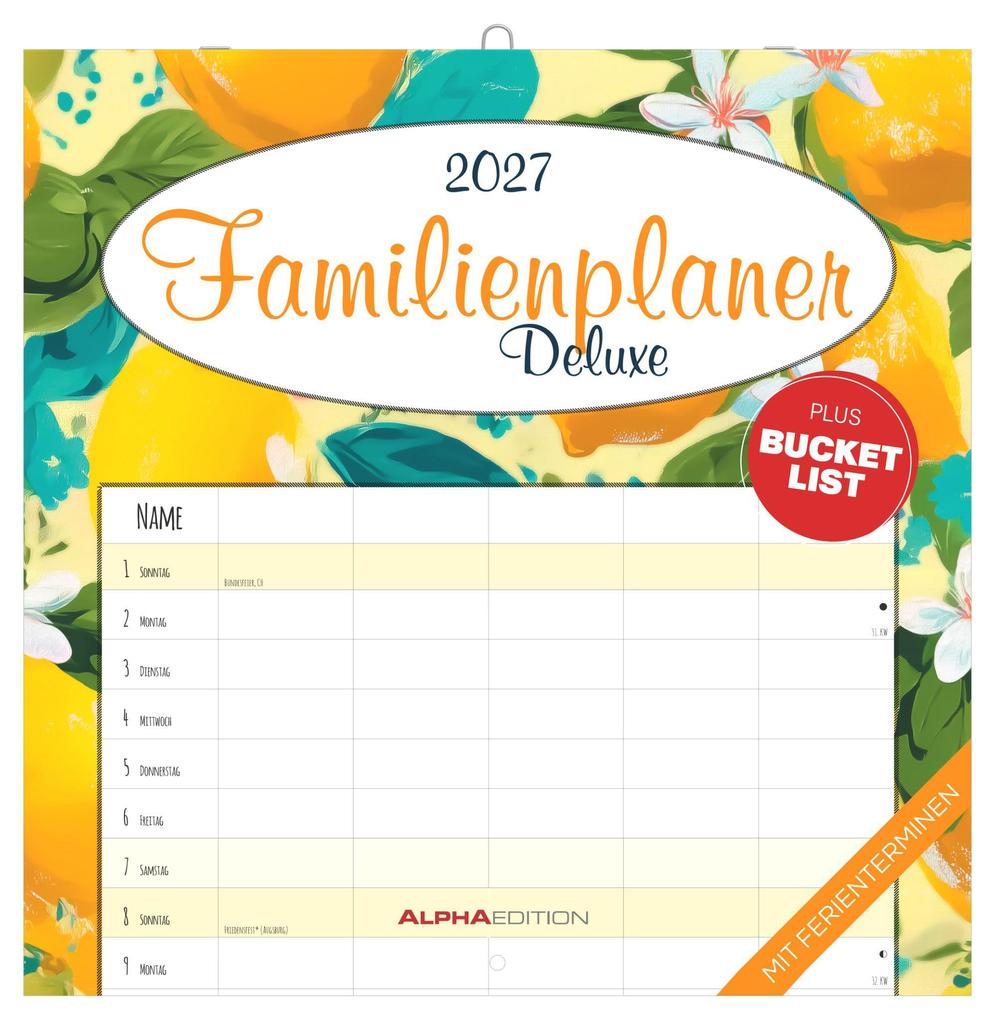 Familienplaner Deluxe 2027