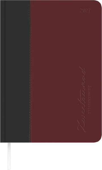 Buchkalender Premium Fire schwarz-rot A5 2027