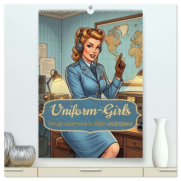 Uniform-Girls (hochwertiger Premium Wandkalender 2027 DIN A2 hoch) Kunstdruck in Hochglanz
