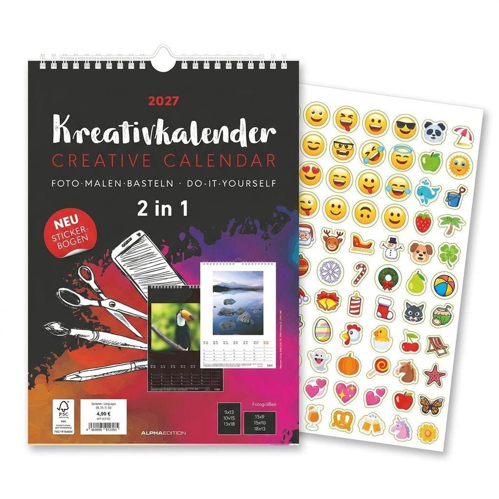 Kreativkalender A4 - 2 in 1 2027