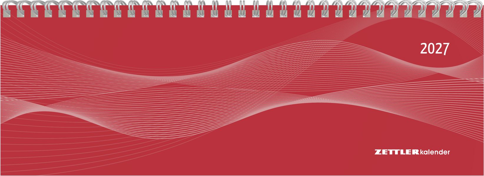 Tisch-Querkalender Profi rot 2027
