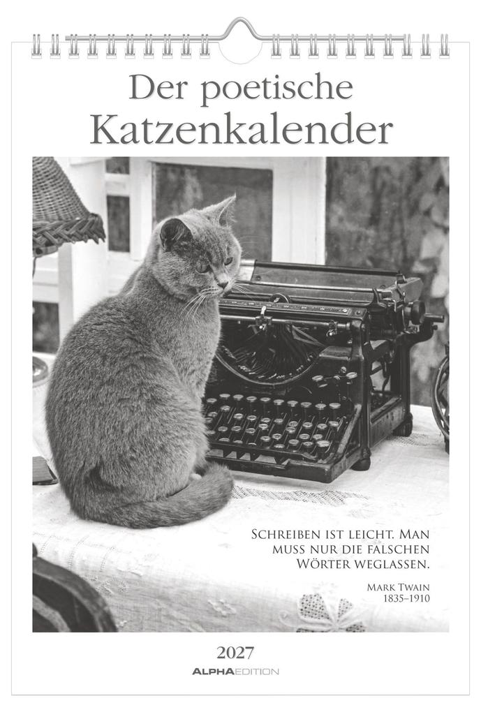 Der poetische Katzenkalender 2027