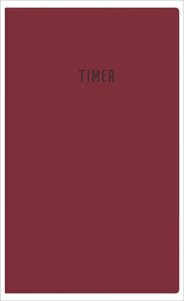 Taschenplaner 1M/2S bordeaux 2027