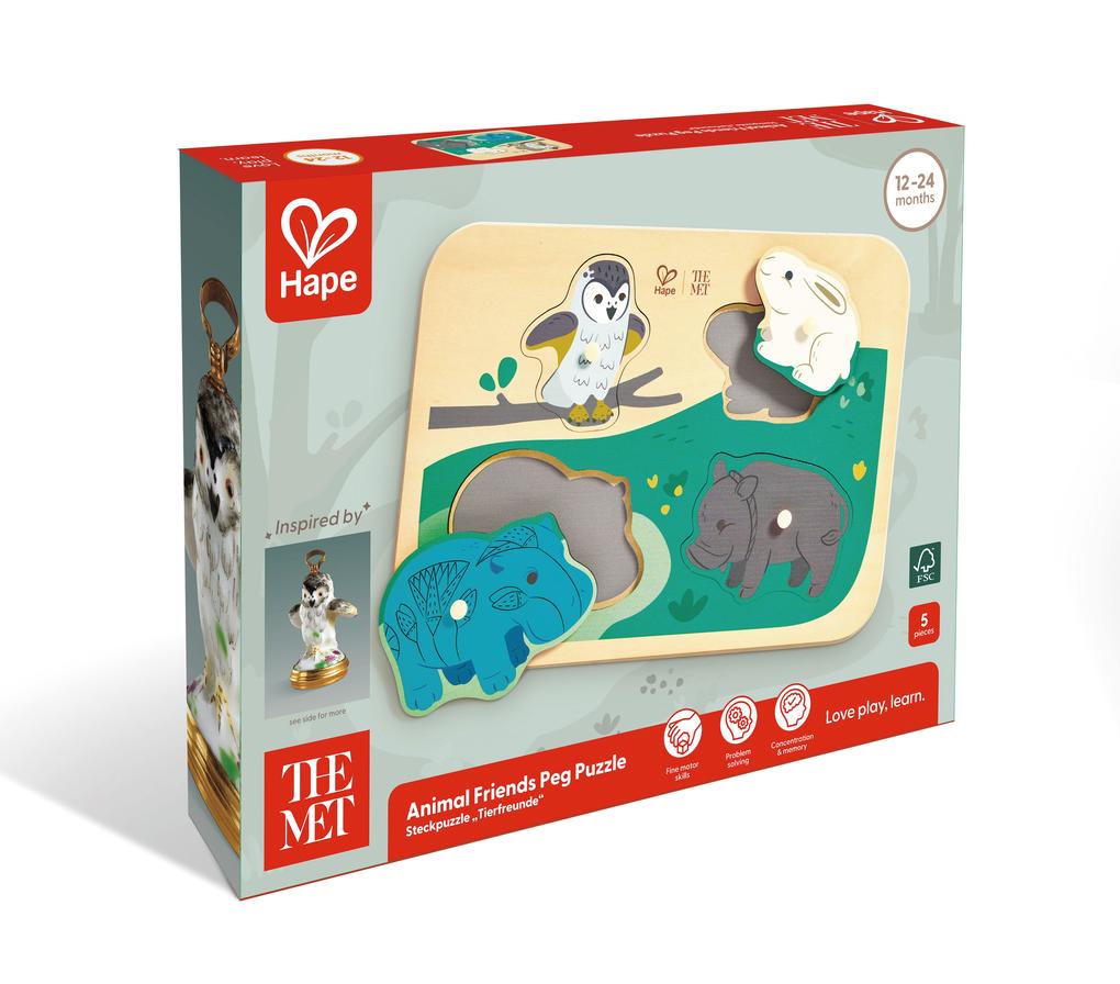 The Met: Steckpuzzle 'Tierfreunde' - 4 Teile