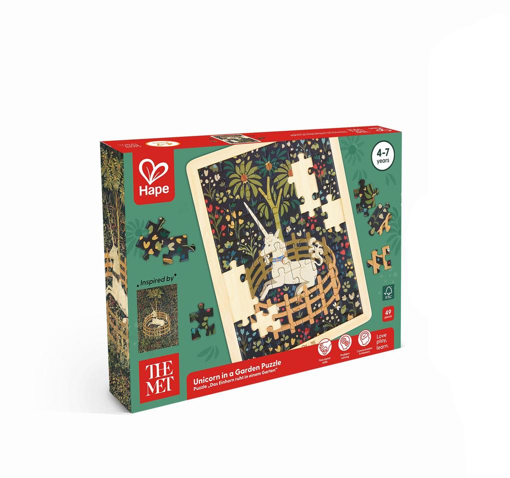 The Met: Puzzle 'Das Einhorn ruht in einem Garten' - 48 Teile
