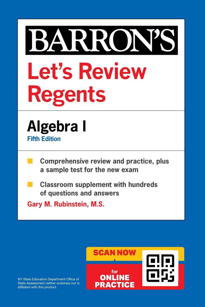 Let's Review Regents: Algebra I Fifth Edition (Barron's New York Regents)