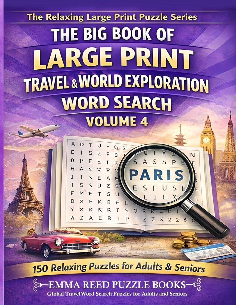 Global Travel Word Search Puzzles for Adults and Seniors