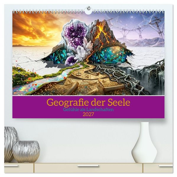Geografie der Seele - Gefühle als Landschaften (hochwertiger Premium Wandkalender 2027 DIN A2 quer) Kunstdruck in Hochglanz