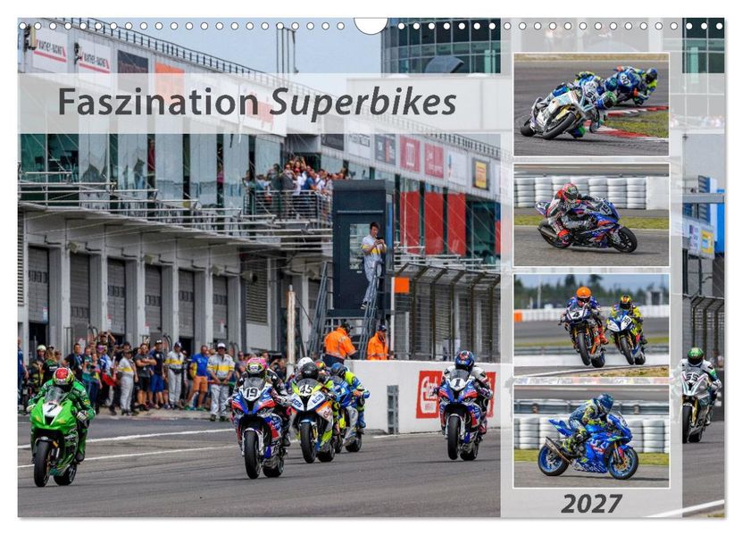 Faszination Superbikes (Wandkalender 2027 DIN A3 quer) CALVENDO Monatskalender