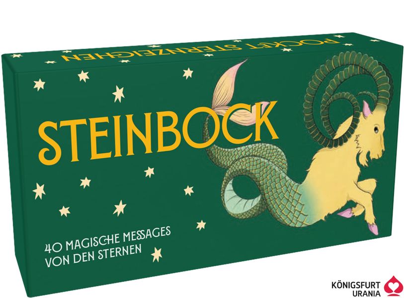 Sternzeichen Steinbock -- 40 Karten in Magnetschachtel mit Metallicfolie - Magische Messages von den Sternen