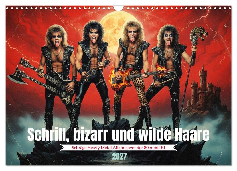 Schrill bizarr und wilde Haare (Wandkalender 2027 DIN A3 quer) CALVENDO Monatskalender