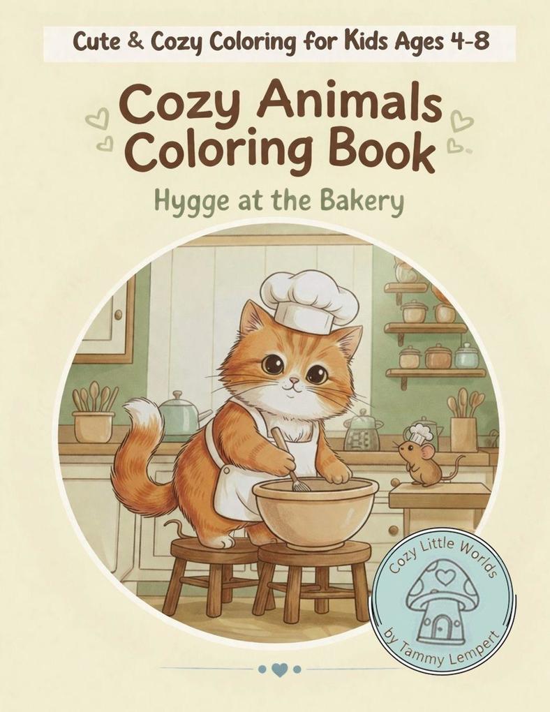 Cozy Animals Coloring Book