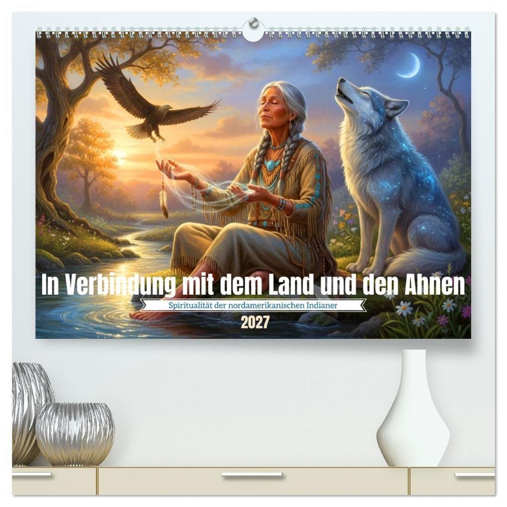 In Verbindung mit dem Land und den Ahnen (hochwertiger Premium Wandkalender 2027 DIN A2 quer) Kunstdruck in Hochglanz