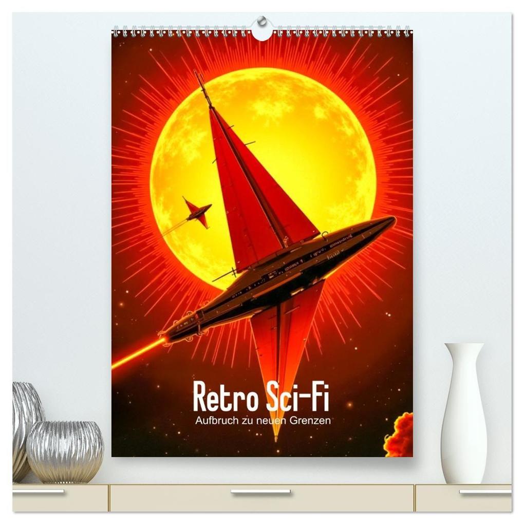 Retro Sci-Fi - Aufbruch zu neuen Grenzen (hochwertiger Premium Wandkalender 2027 DIN A2 hoch) Kunstdruck in Hochglanz