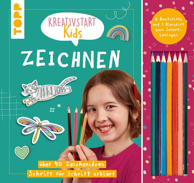 Kreativstart Kids Zeichnen. Anleitungsbuch und Material