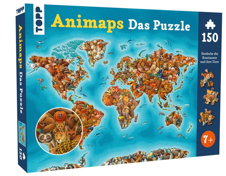 Animaps: Das Puzzle - 150 Teile.
