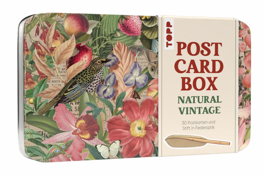 Postcard Box - Natural Vintage