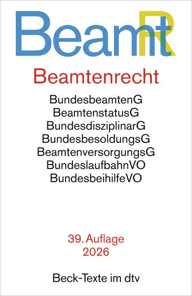 Beamtenrecht. BeamtR