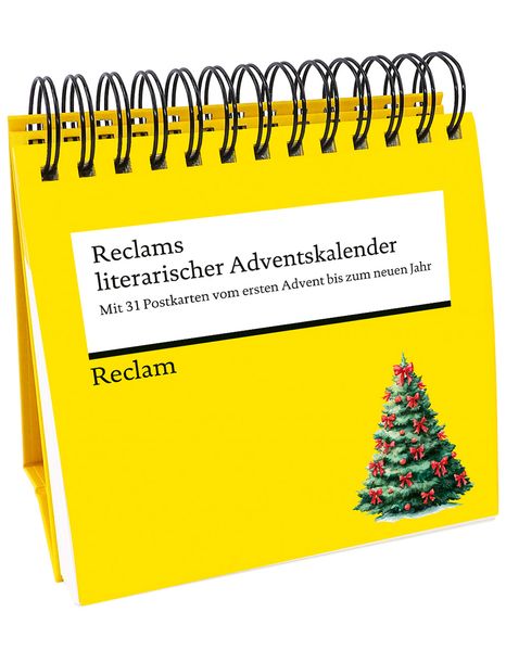 Reclams literarischer Adventskalender. Mit 31 Postkarten vom ersten Advent bis zum neuen Jahr