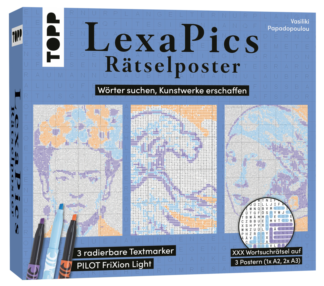 Rätsel-Set LexaPics - Wörter suchen Kunstwerke erschaffen