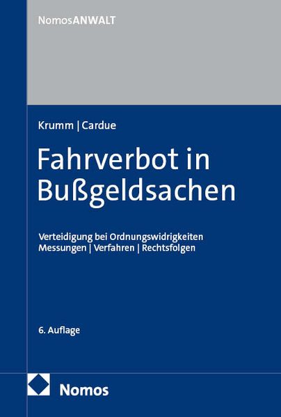 Fahrverbot in Bußgeldsachen