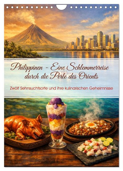 Philippinen - Eine Schlemmerreise durch die Perle des Orients (Wandkalender 2027 DIN A4 hoch) CALVENDO Monatskalender
