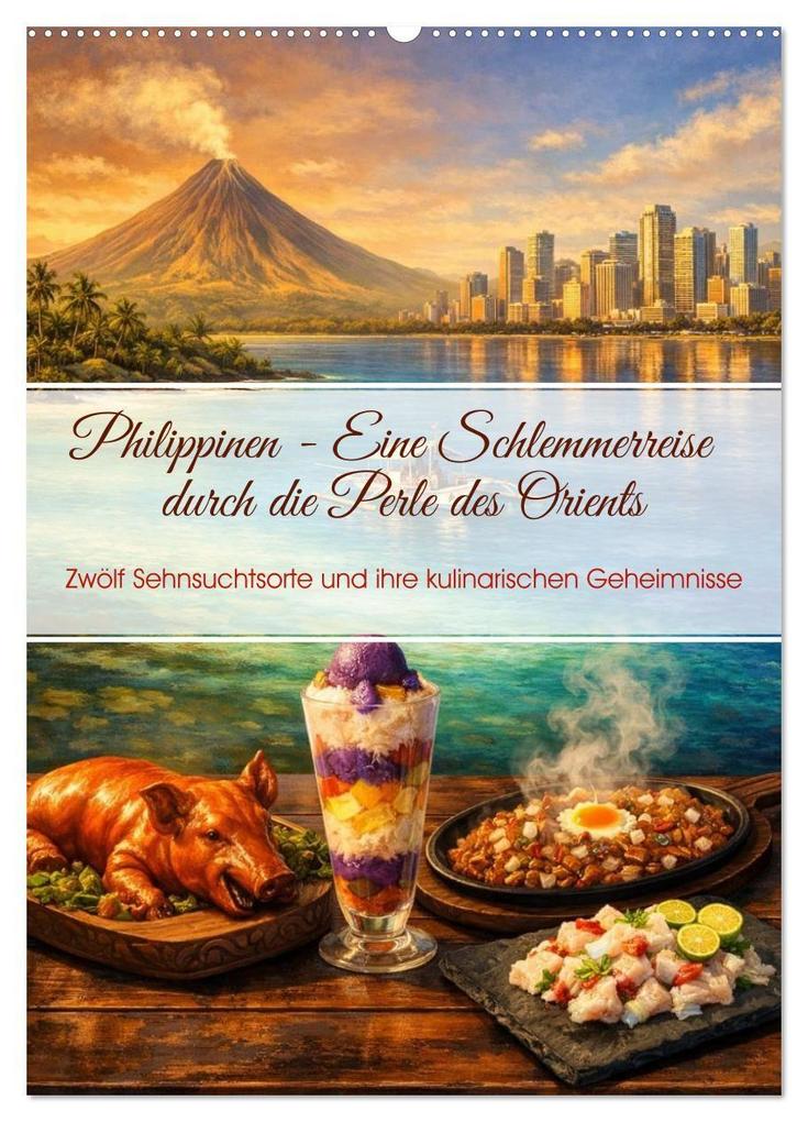 Philippinen - Eine Schlemmerreise durch die Perle des Orients (Wandkalender 2027 DIN A2 hoch) CALVENDO Monatskalender