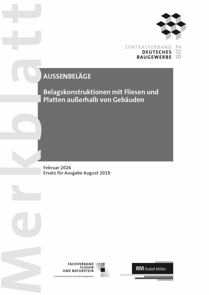 Merkblatt Außenbeläge: 26-02 (PDF)