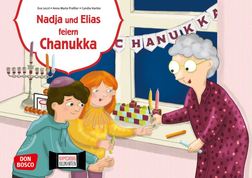 Nadja und Elias feiern Chanukka. Kamishibai Bildkartenset
