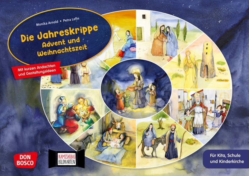 Die Jahreskrippe: Advent und Weihnachtszeit. Kamishibai Bildkartenset