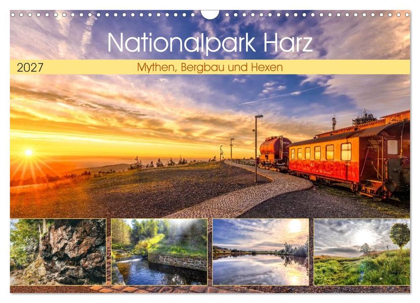Nationalpark Harz - Mythen Bergbau und Hexen (Wandkalender 2027 DIN A3 quer) CALVENDO Monatskalender