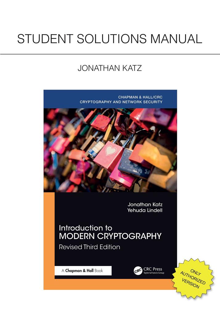 Introduction to Modern Cryptography Revised Third Edition