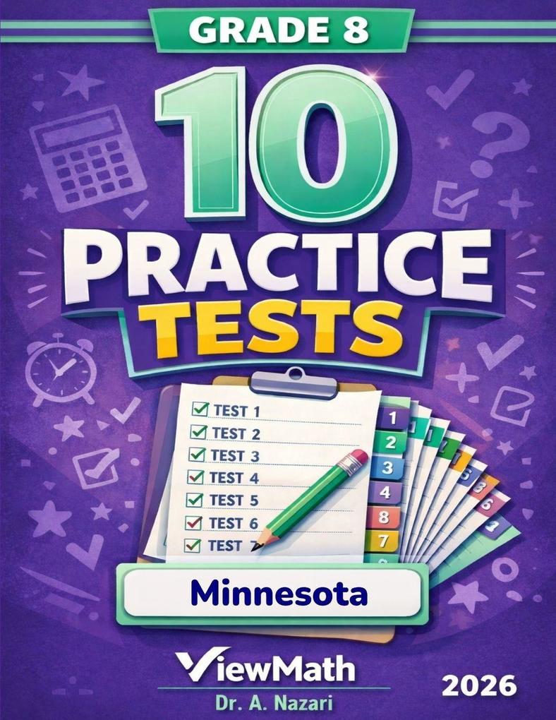 10 Minnesota MCA Grade 8 Math Practice Tests