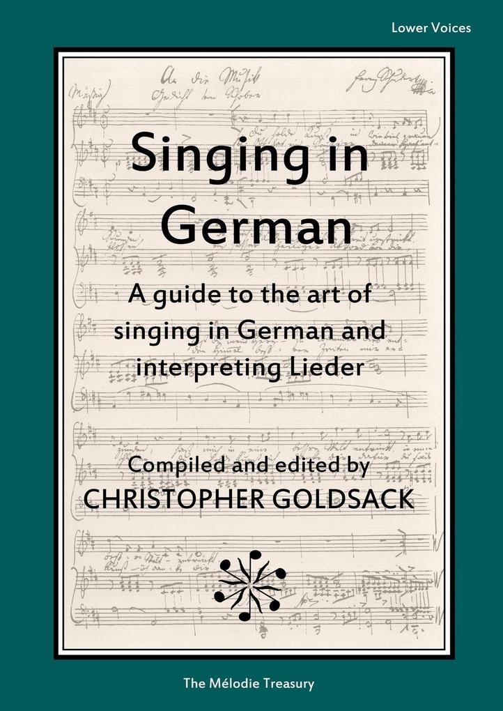Singing in Germans - lower voices