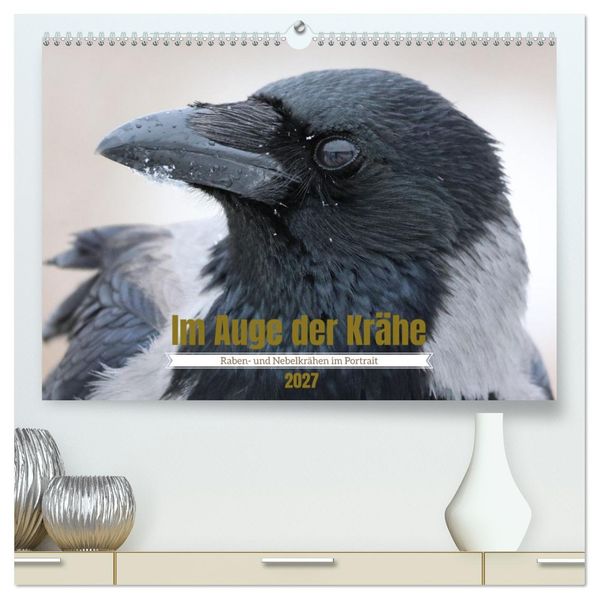 Im Auge der Krähe (hochwertiger Premium Wandkalender 2027 DIN A2 quer) Kunstdruck in Hochglanz