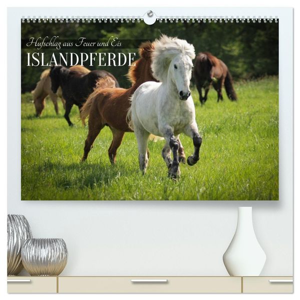 Islandpferde - Hufschlag aus Feuer und Eis (hochwertiger Premium Wandkalender 2027 DIN A2 quer) Kunstdruck in Hochglanz