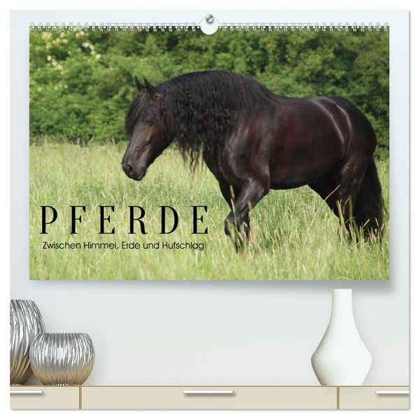 PFERDE - Zwischen Himmel Erde und Hufschlag (hochwertiger Premium Wandkalender 2027 DIN A2 quer) Kunstdruck in Hochglanz